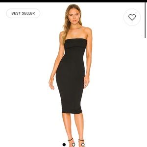 Superdown black strapless dress. Size S